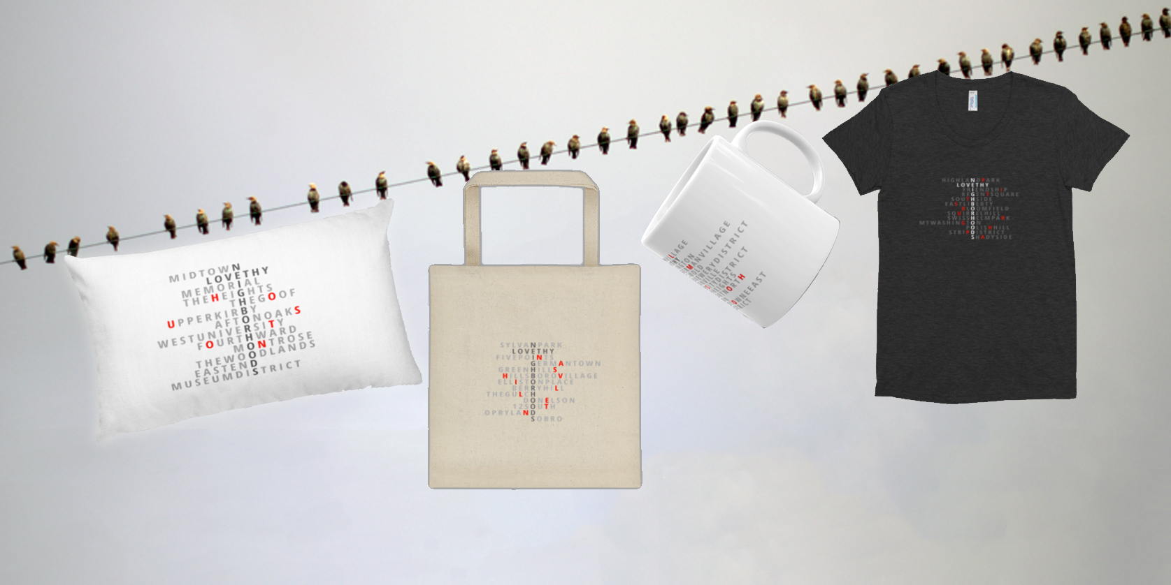 Shop for neighborhood-themed goods